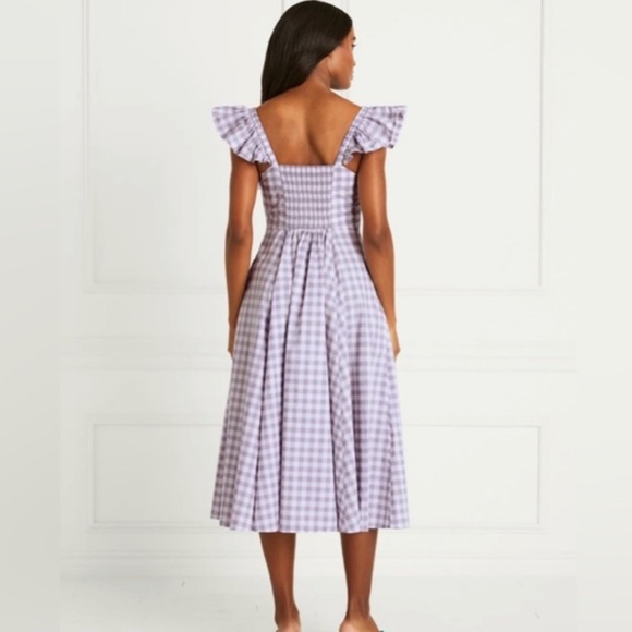 ISO: Hill House Daphne Dress in Lilac Jacquard Check Size XS or XXS - Picture 3 of 3